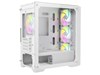 CiT Vento Mid Tower Tempered Glass PC Case - White