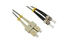 Cables Direct 1m OM1 Fibre Optic Cable, ST - SC (Multi-Mode)