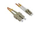 Cables Direct 5m OM2 Fibre Optic Cable, LC - SC (Multi-Mode)