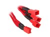 BitFenix Alchemy 3-Pin to 3x 3-Pin Adapter 60cm - sleeved red/red