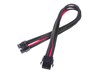 Silverstone PP07-EPS8BR 8-pin EPS 300mm Extension Cable Sleeved in Black and Red
