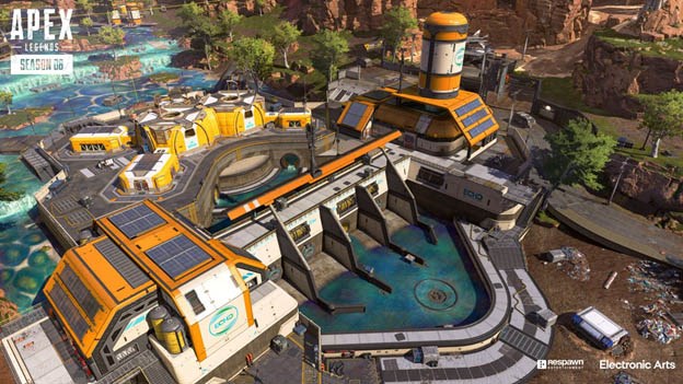 Image of a building from Season 08 of Apex Legends