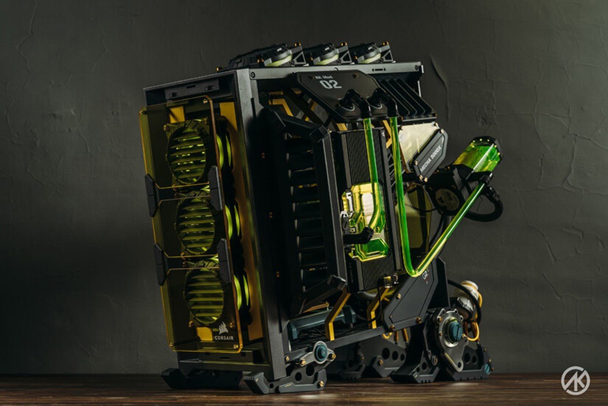 Front left image of MECHA 5000X PC Case Mod by AK Mod TW