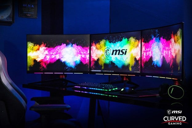 MSI Curved Gaming Monitor setup