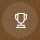 The achievements icon, a trophy