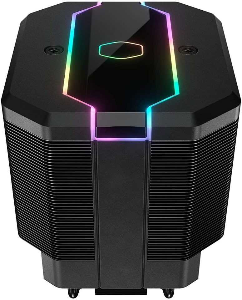 The Cooler Master MasterAir MA620M with RGB lighting