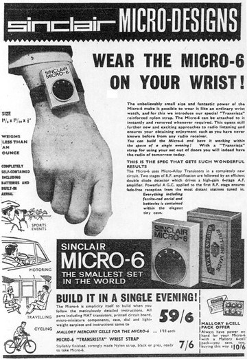 Micro-6 original advertisement circa 1967.