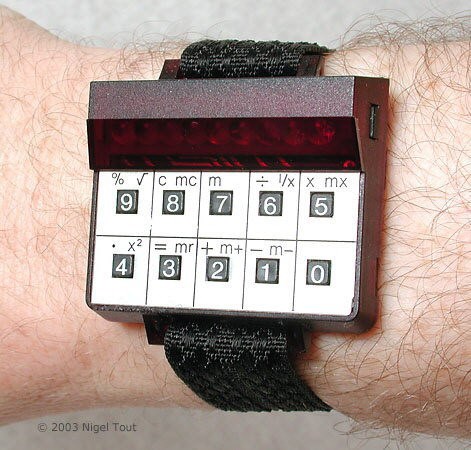 Wrist calculator by Science of Cambridge Copyright Nigel Tout.