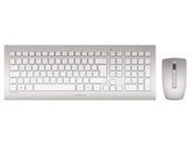 White CHERRY DW 8000 Wireless Keyboard and Mouse Set.