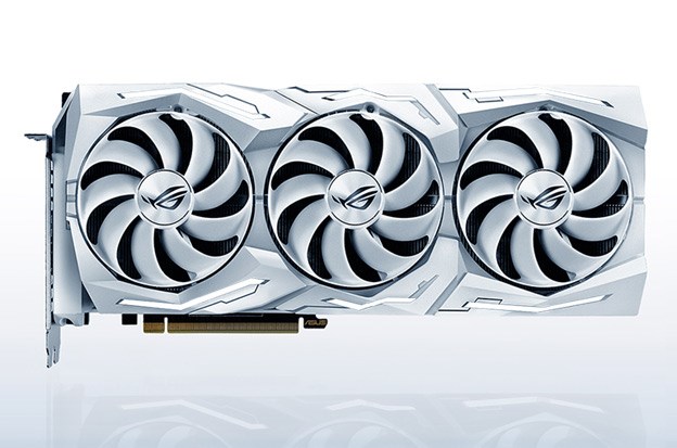 White ROG Strix NVIDIA GeForce RTX 2080 TI OC Edition 11 GB GDDR6 Graphics Card by ASUS.