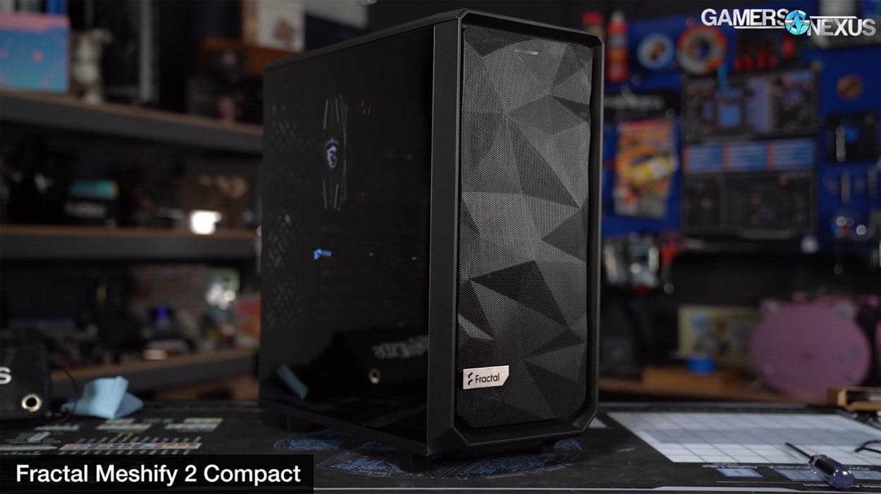The Fractal Meshify 2 Compact Mid Tower case.