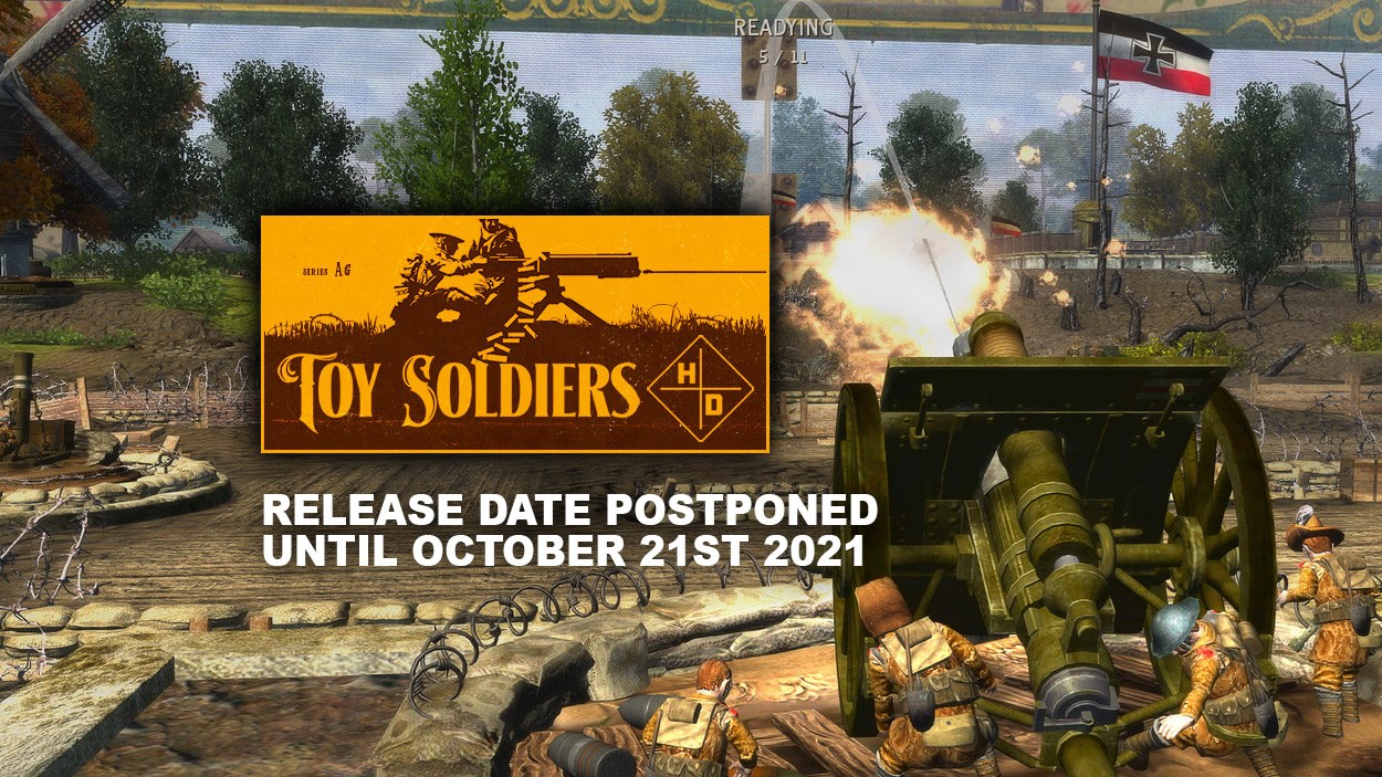 Toy Soldiers HD delayed until October 21st.