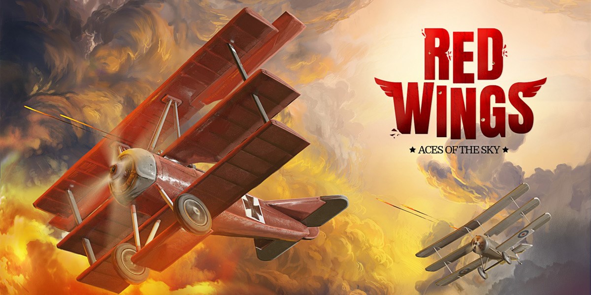 Red Wings: Aces of the Sky logo.