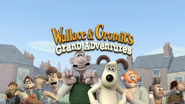 Wallace and Gromit's Grand Adventures logo.