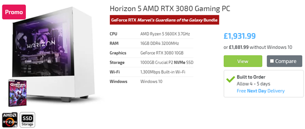 Horizon 5 AMD RTX 3080 Gaming PC