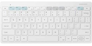 A white Samsung Smart Keyboard.