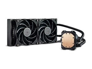 A Cooler Master MasterLiquid Lite 240 AiO CPU cooler.