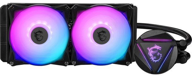 A MSI MAG CoreLiquid 240R AiO CPU cooler.