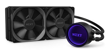 A NZXT Kraken X53 AiO CPU cooler.