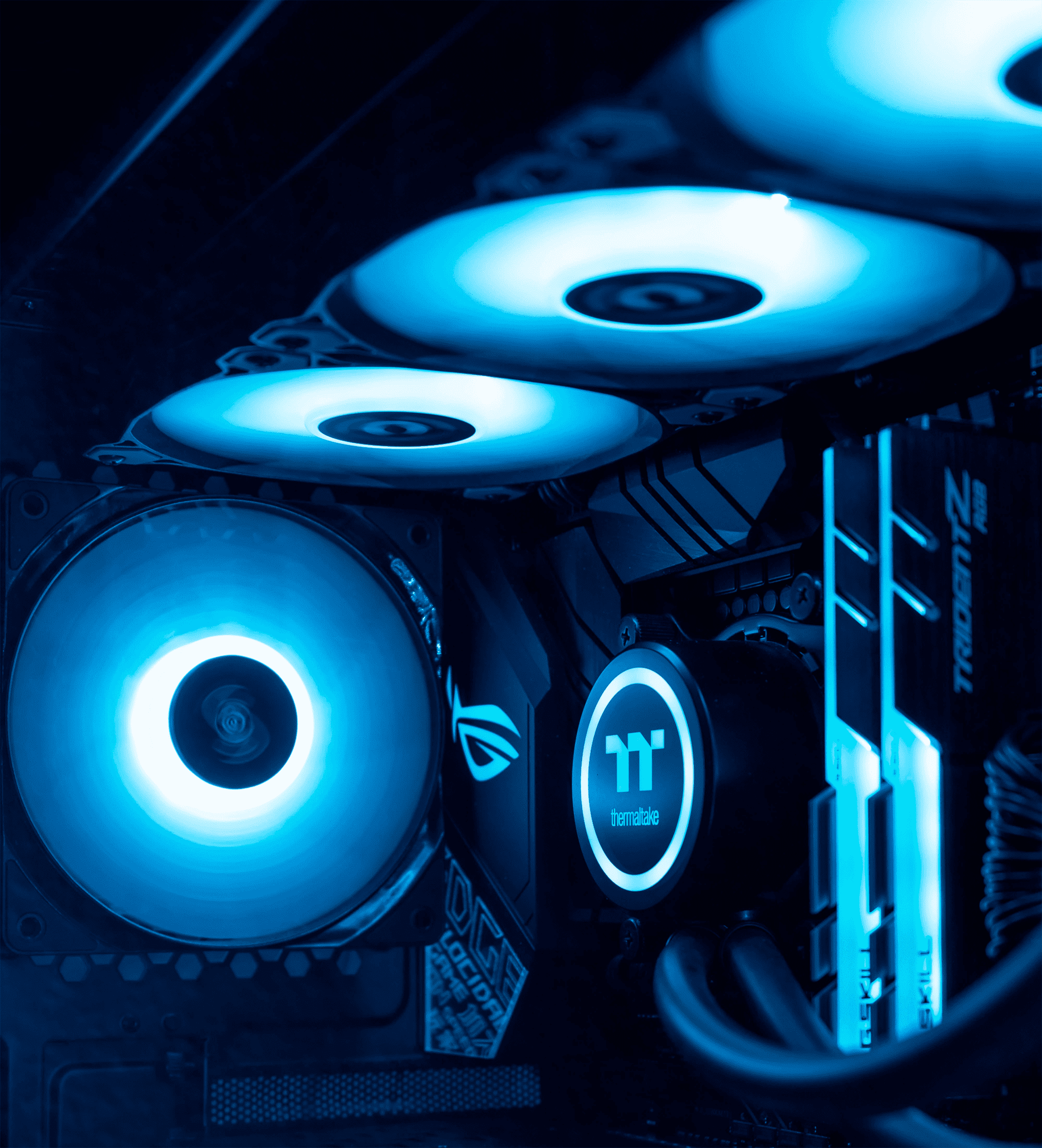 Liquid cooling and air cooling options for gaming PC builds