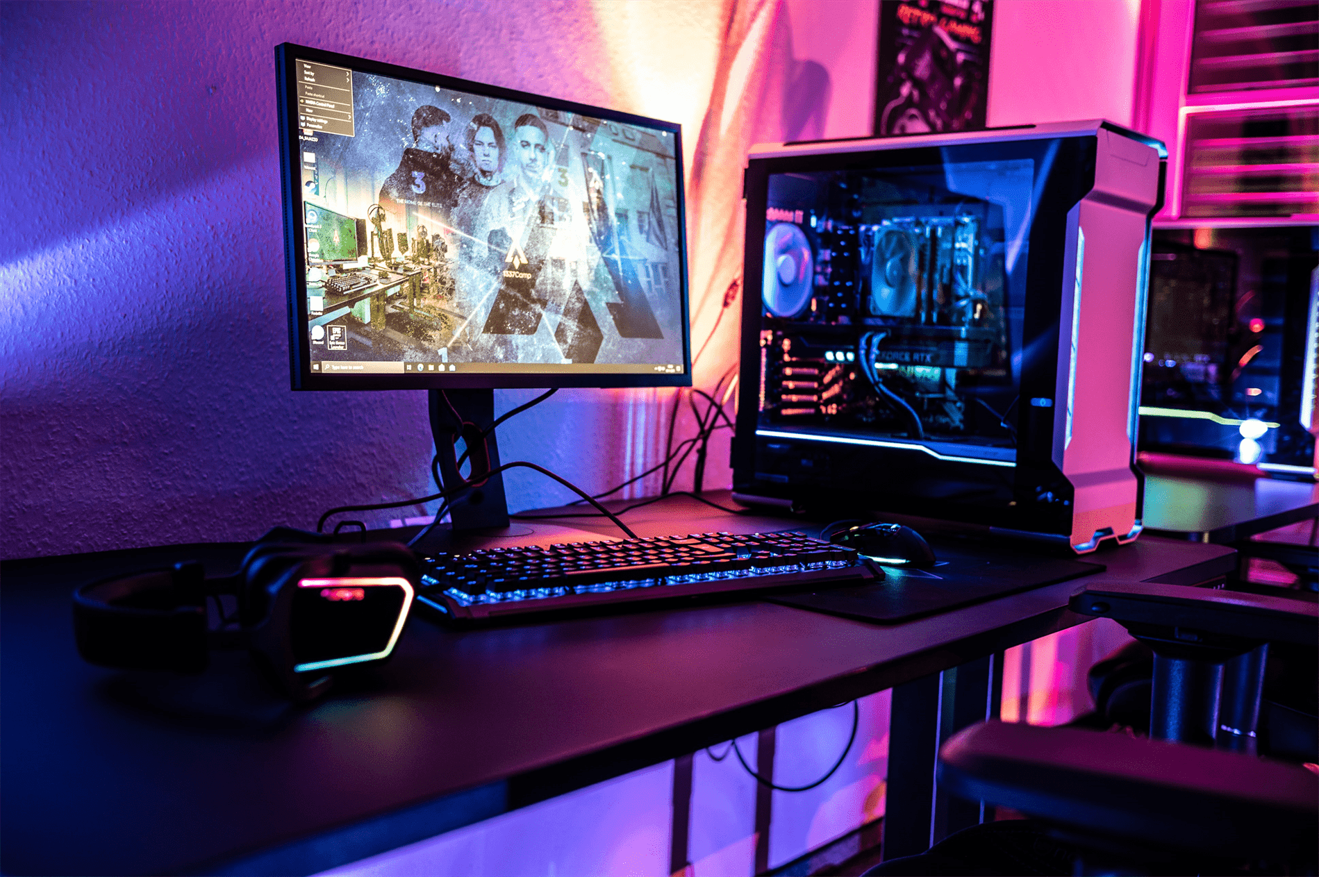RGB gaming PC aesthetic
