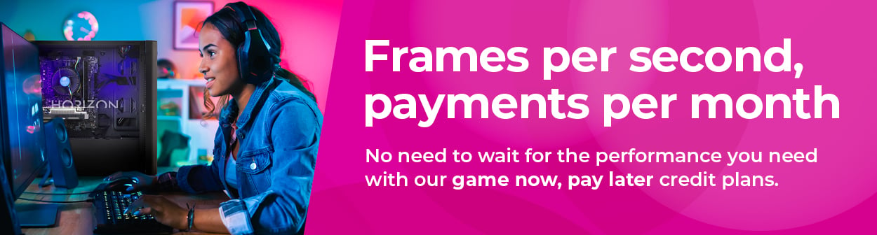 Frames per second, payments per month - CCL Klarna and PayPal Credit options