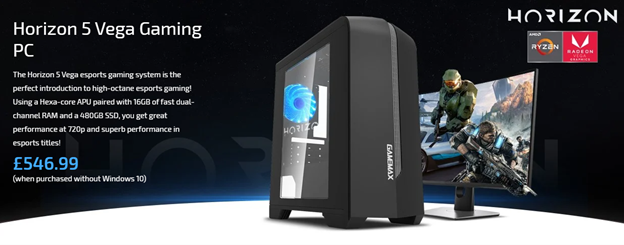 Horizon 5 Vega gaming PC screenshot