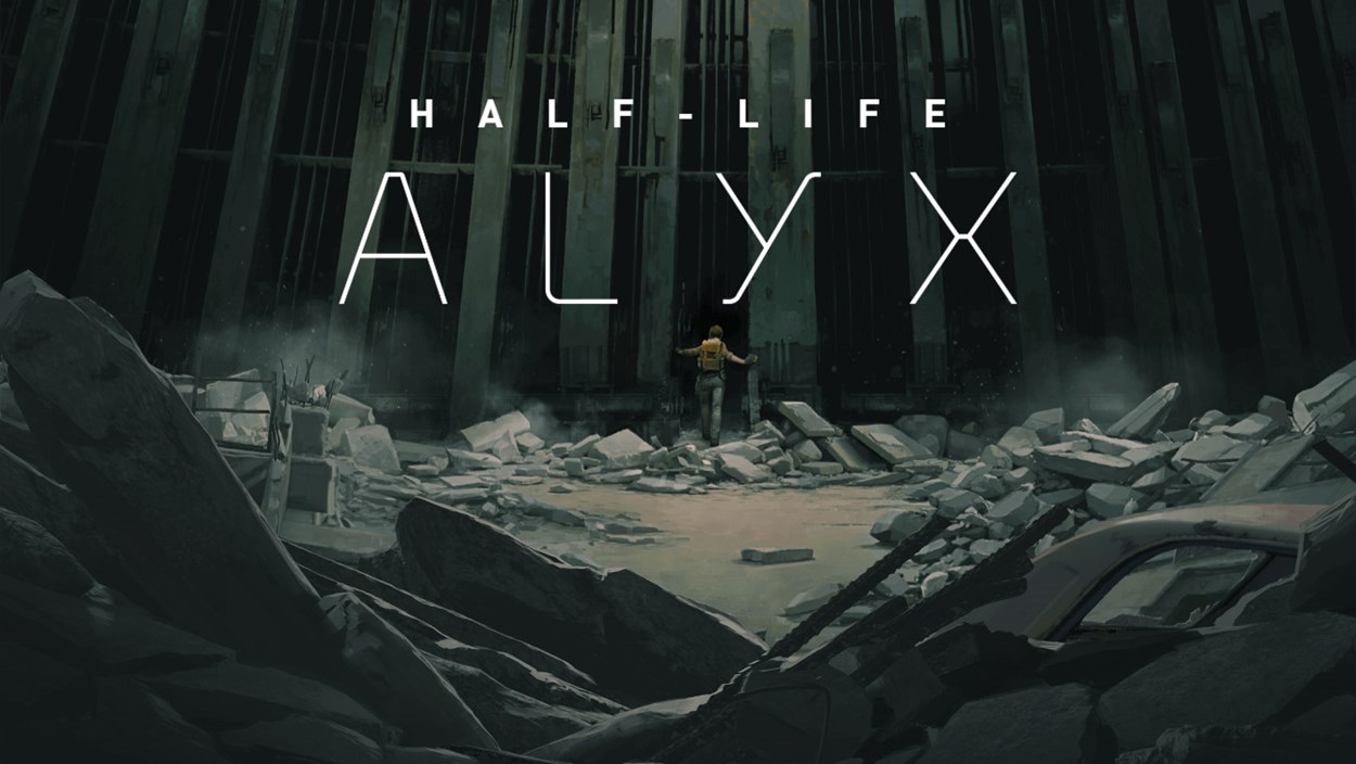 Cover photo of Half-Life:Alyx showing Alyx walking through ruins