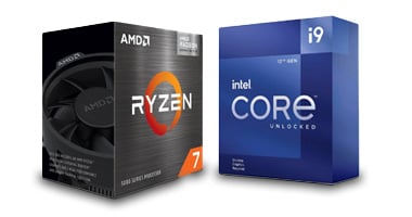 AMD Ryzen and Intel Core i3 Processors side by side