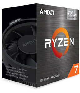 Angled image of the AMD Ryzen 7 5700G box