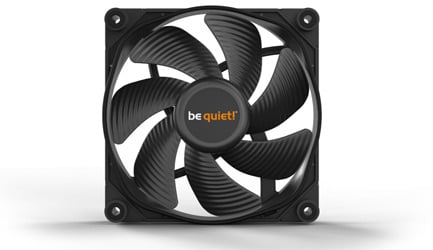 Front view of a be quiet! Silent Wings 3 fan