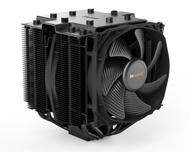 Angled profile of the be quiet! Dark Rock 4 Pro CPU cooler