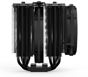 Side profile of the be quiet! Dark Rock Pro 4 CPU cooler