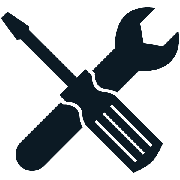 A screwdriver and wrench
