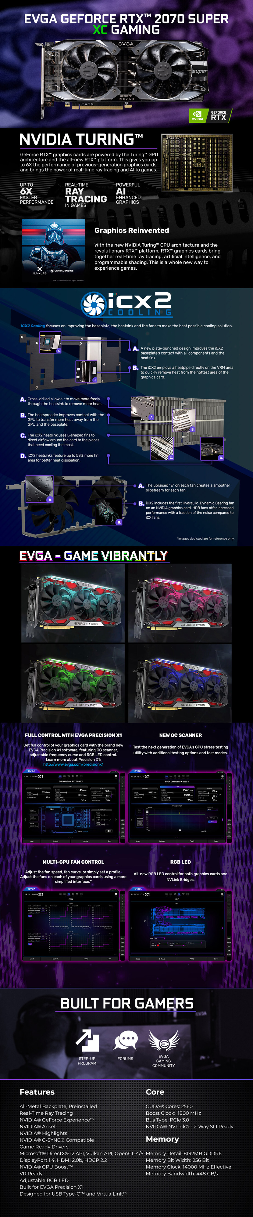 EVGA GeForce RTX 2070 SUPER XC GAMING
