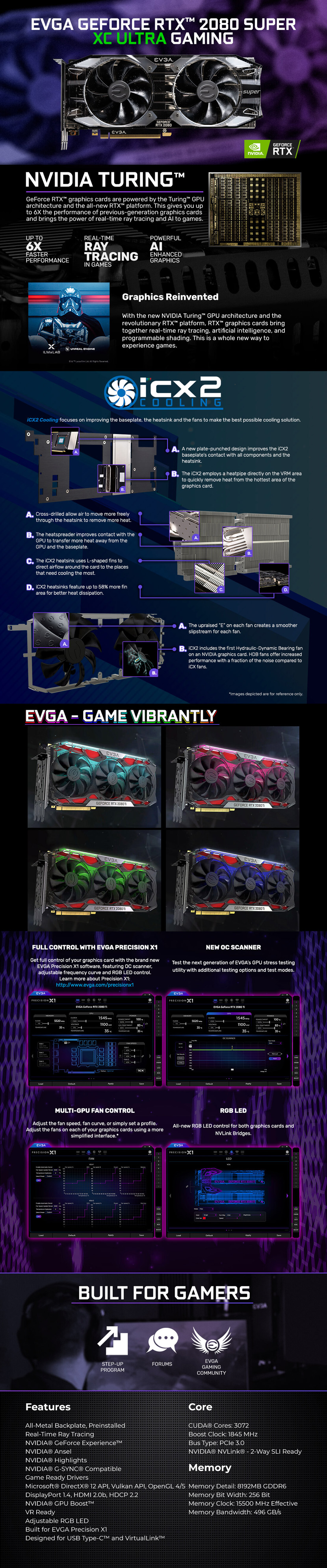 EVGA GeForce RTX 2080 SUPER XC ULTRA GAMING