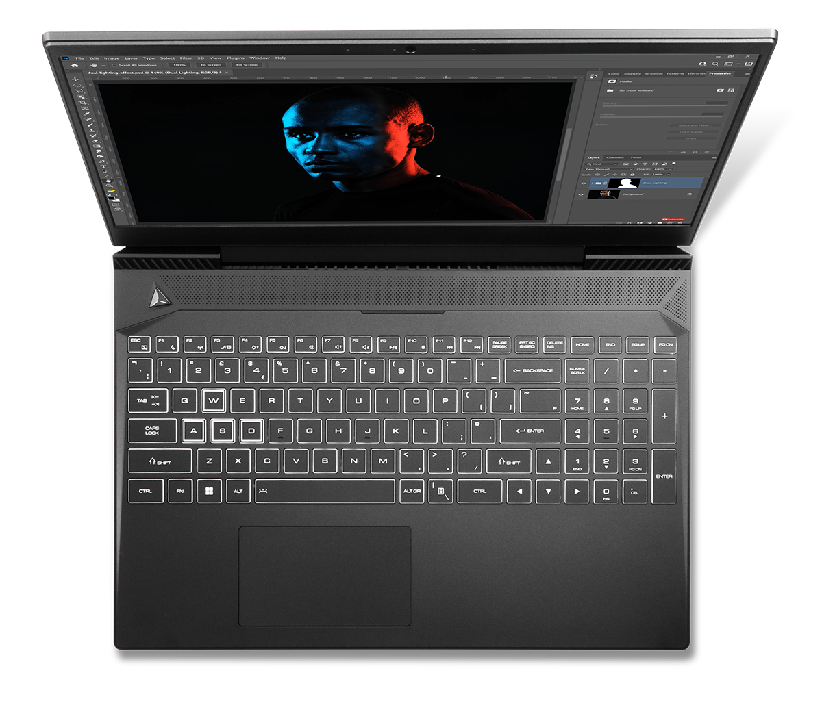 Horizon Skyline Laptop viewed from above