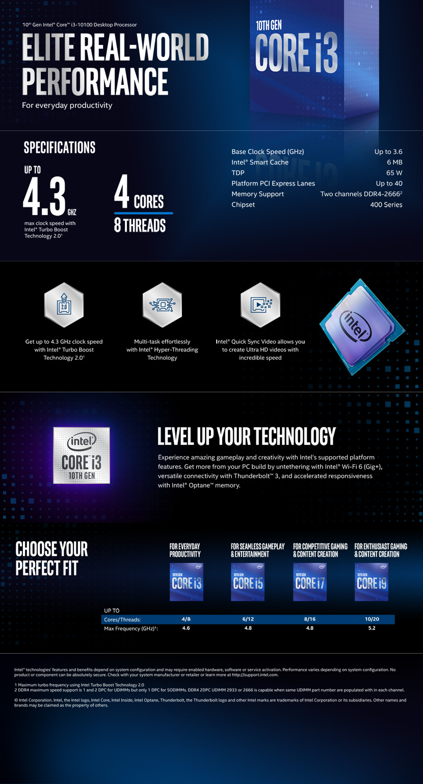 Intel Core i3-10100