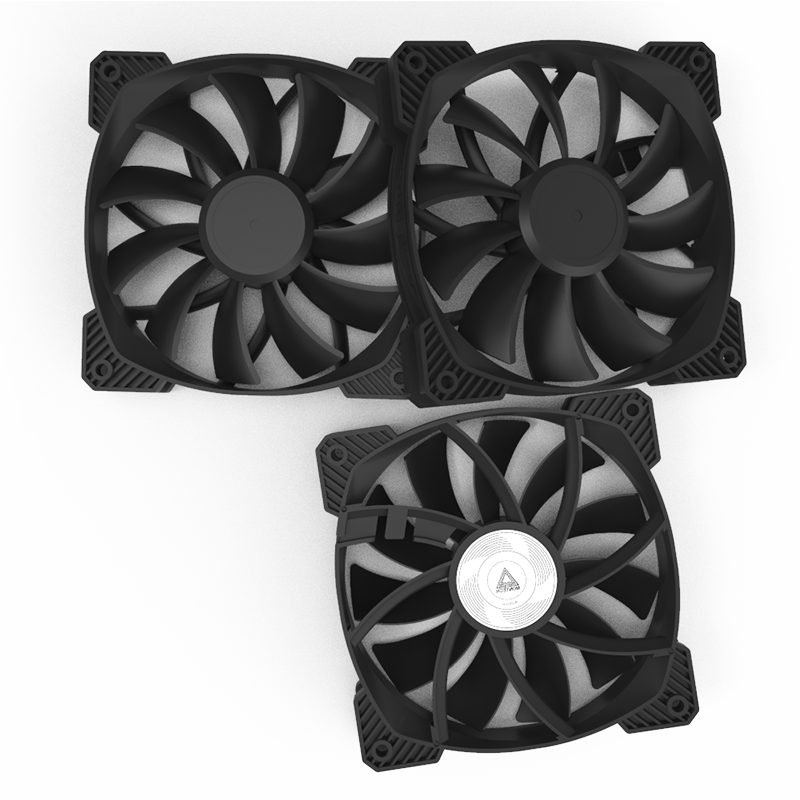 The three included fans.