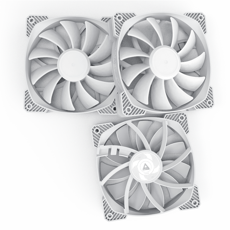 The three included fans.