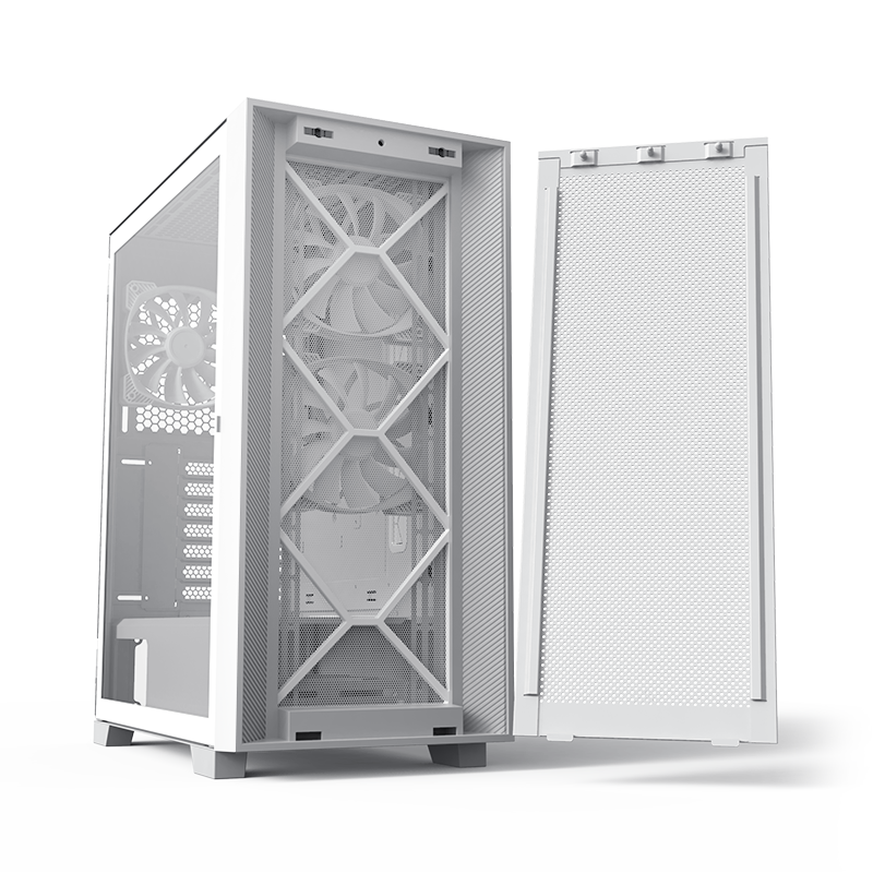 Case with front panel removed.