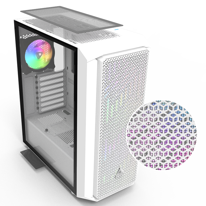 Each dust filter on the case - one at the top, one underneath the power supply, and one behind the front mesh panel.