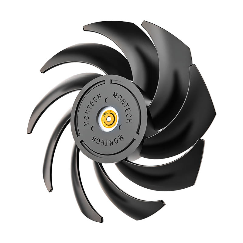 View of just the fan without the external casing.