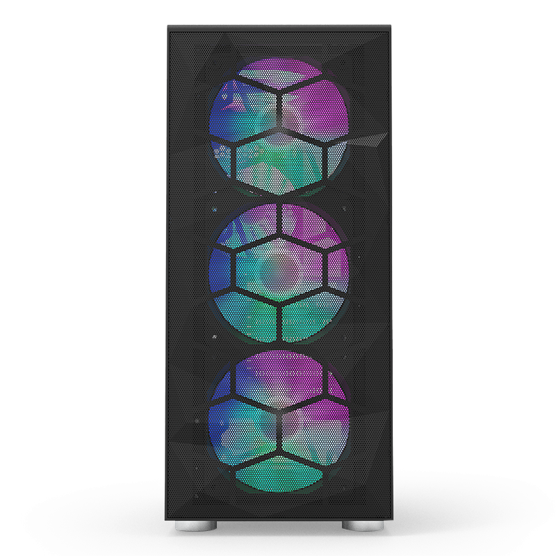 Front view of the Montech X3 MESH.