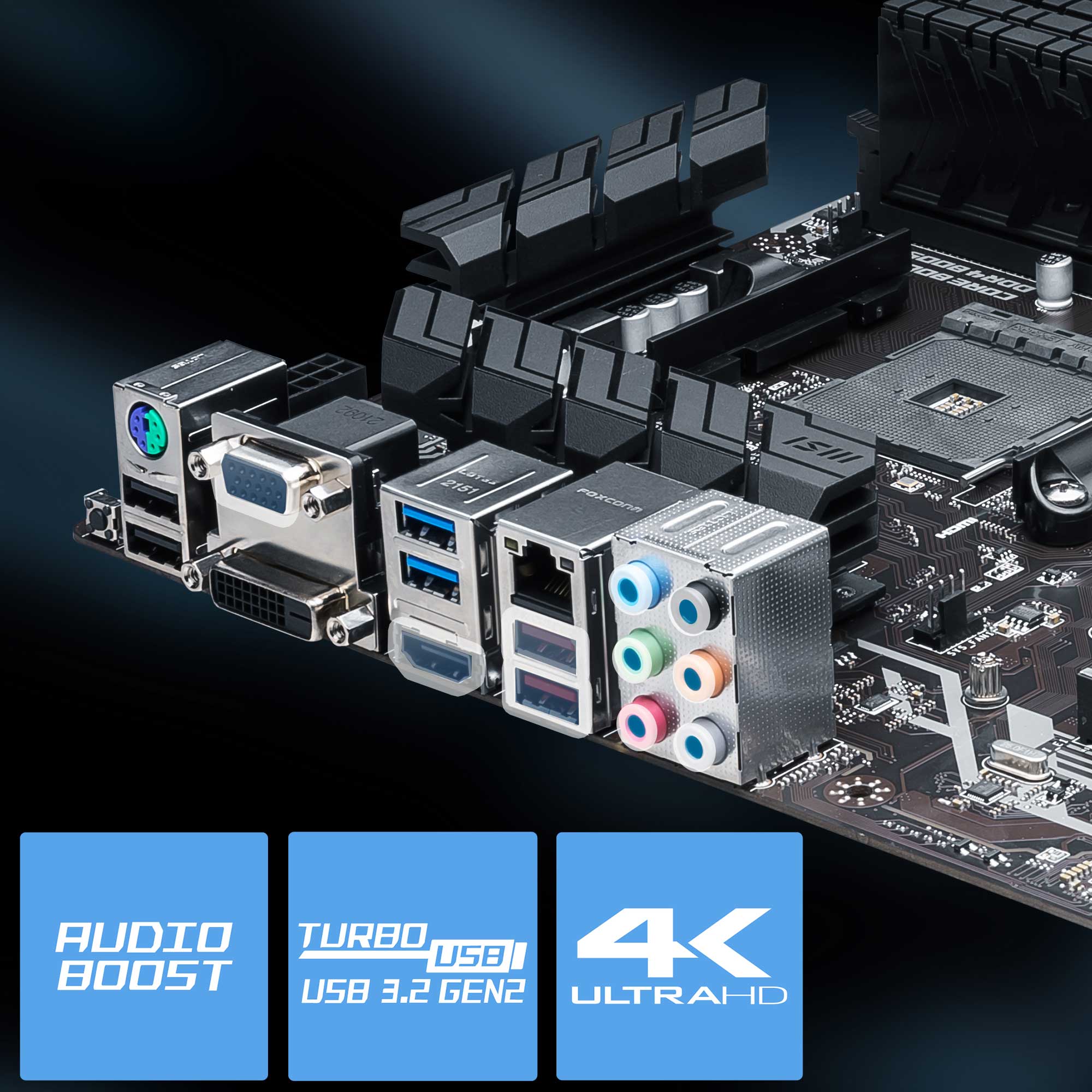 MSI PRO B550-P GEN3 AM4 AMD B550 ATX AMD BUSINESS ELEGANCE Motherboard ...