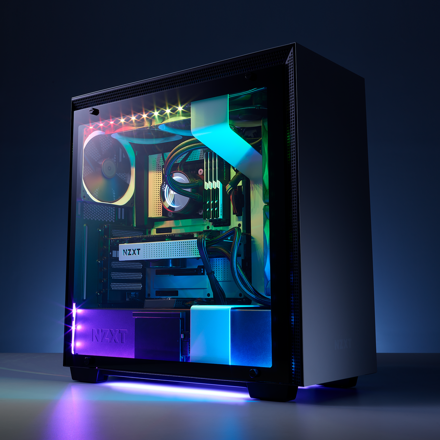 NZXT HUE 2 RGB Lighting Kit Demonstration System