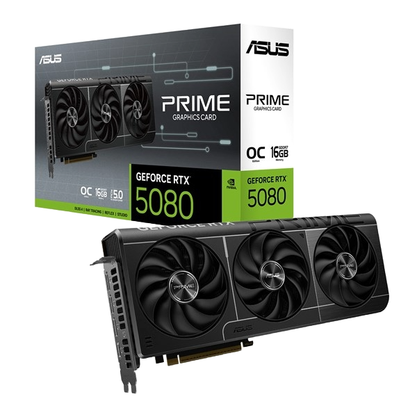 ASUS GeForce RTX 5080 Prime OC 16GB GPU - 90YV0LX0-M0NA00 | CCL