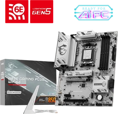 MSI B850 GAMING PLUS WIFI6E AMD Socket AM5 ATX Motherboard - CCL