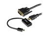 StarTech.com mDP to DVI Connectivity Kit - Active Mini DisplayPort to HDMI Converter with (6 feet) HDMI to DVI Cable