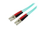 StarTech.com (5m) 10 Gb Aqua Multimode 50/125 Duplex LSZH Fiber Patch Cable LC - LC